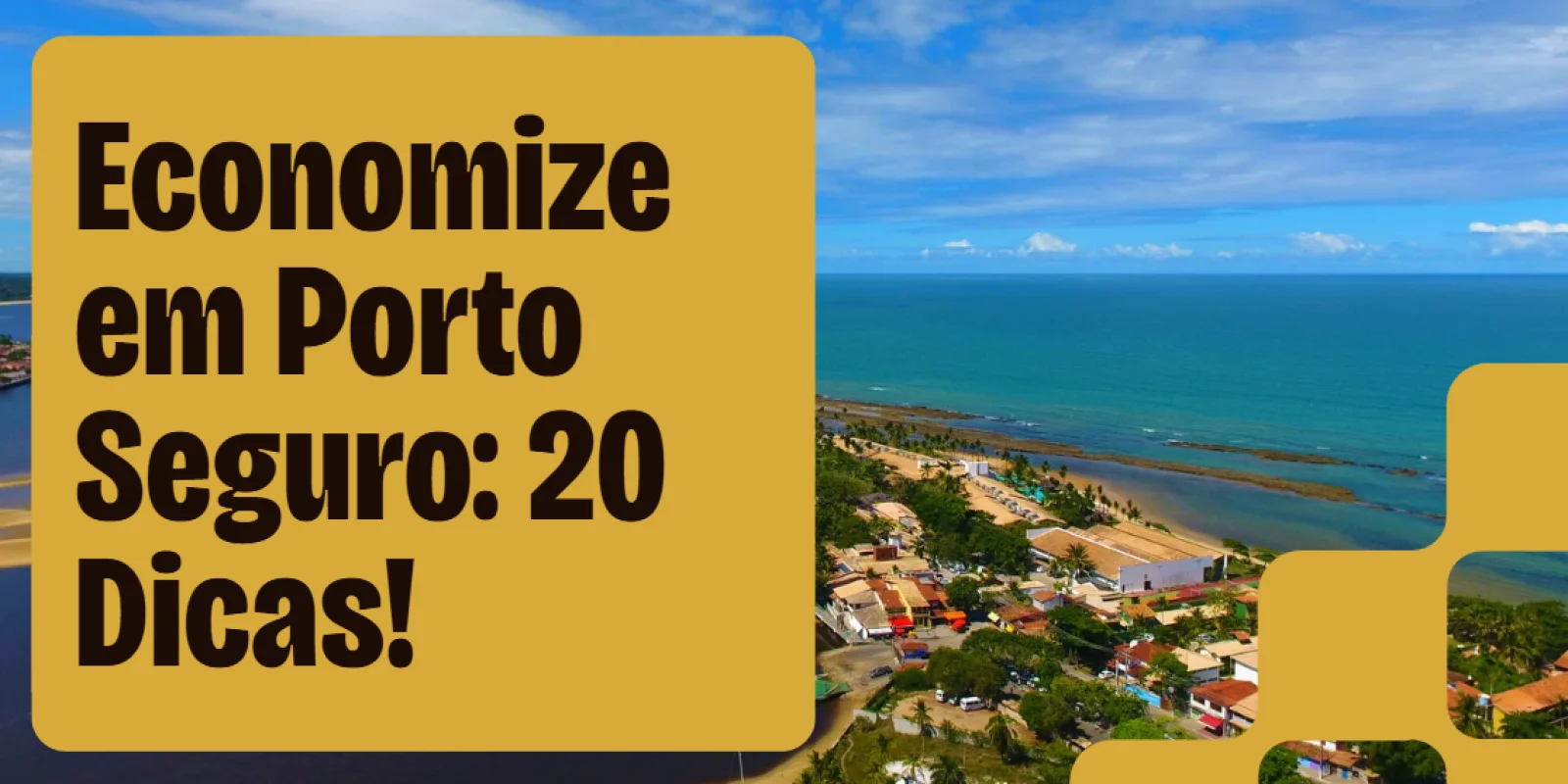 Turista feliz na praia de Porto Seguro aproveitando as belezas naturais com orçamento consciente